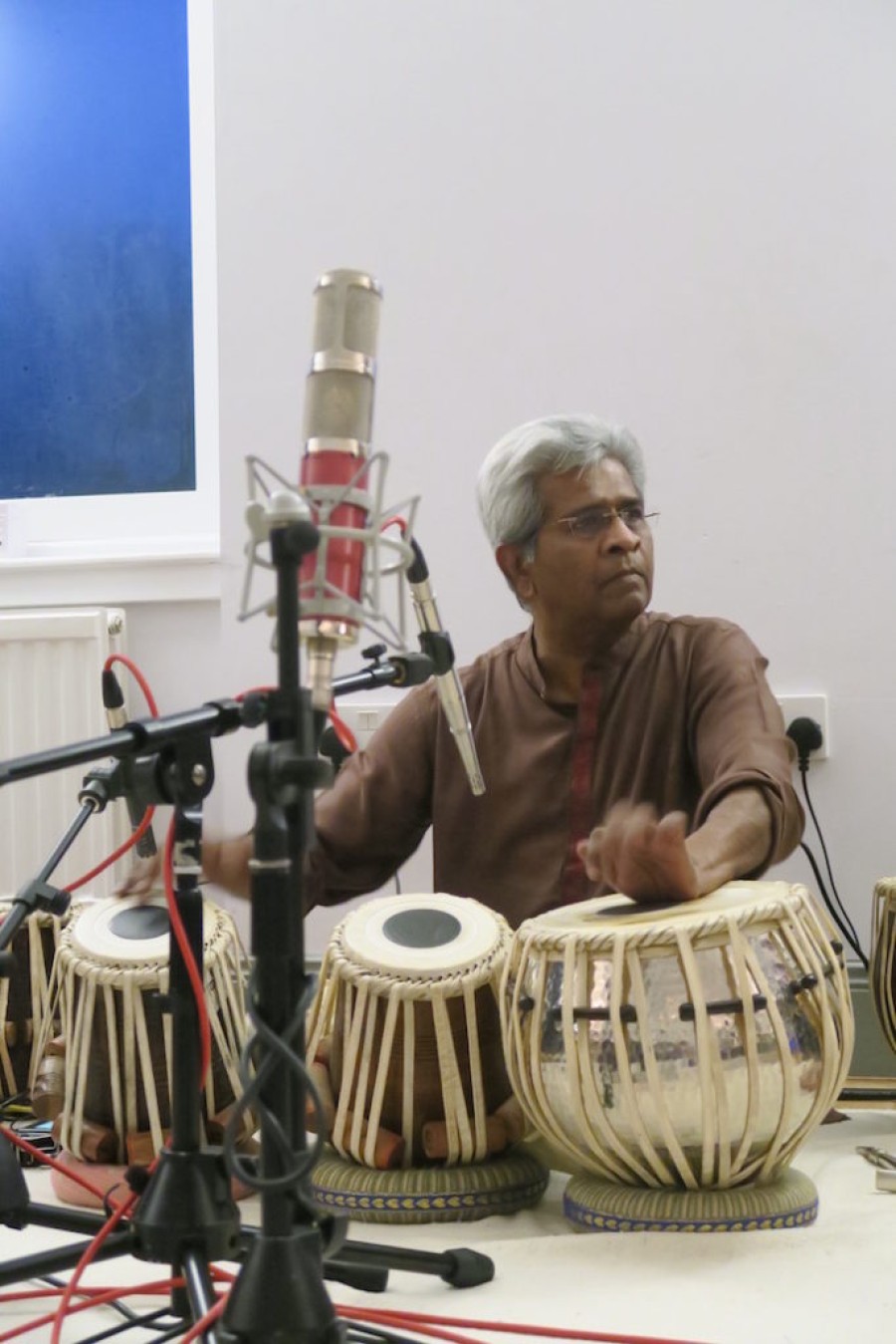 Sounds: Renowned tabla percussionist Vijay Kangutkar was among those playing on the night 