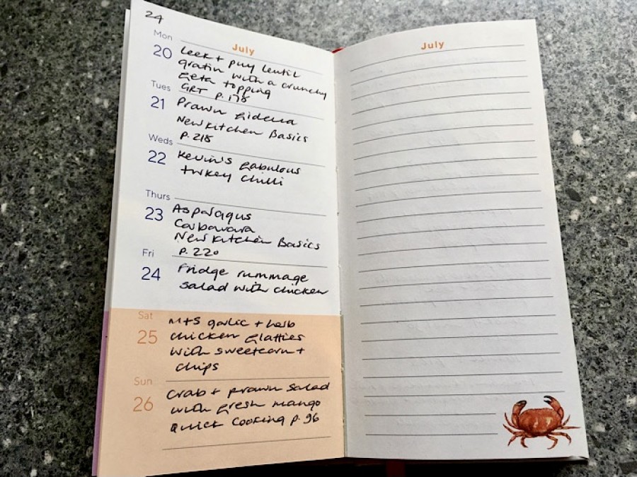 Deborah recorded all her meals in a journal