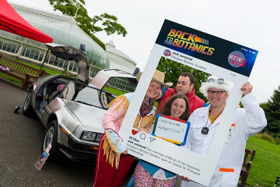 Film classic Back To The Future was a previous hit at the Gardens