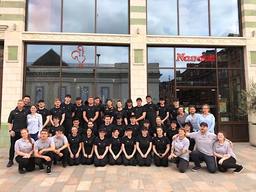  The new team at Nando's West End who will be working with FORK
