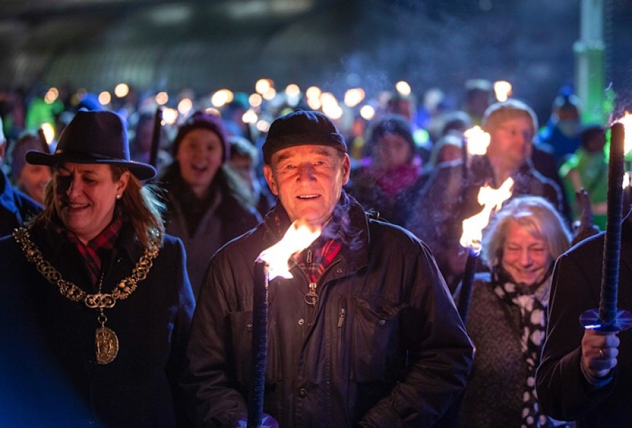  Charity: Actor David Hayman was among those taking part. Photo: Martin Shields