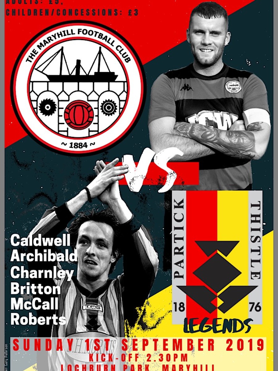  The charity match kicks off at 2.30pm this Sunday