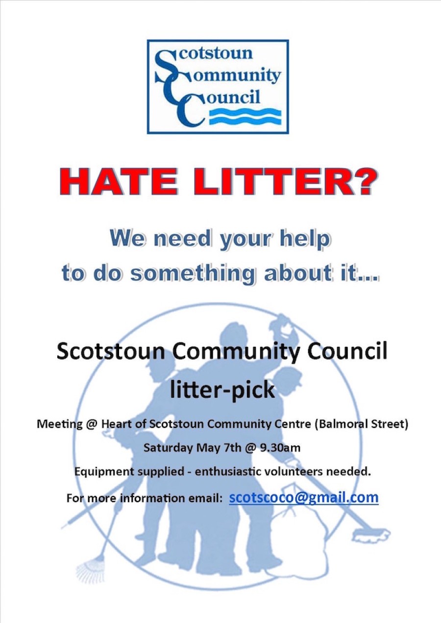  Litter picking: the council has motivated people to look after the area 