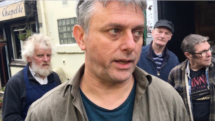  Angry: Ivan Coghill says residents will take legal action to remove the blocks 