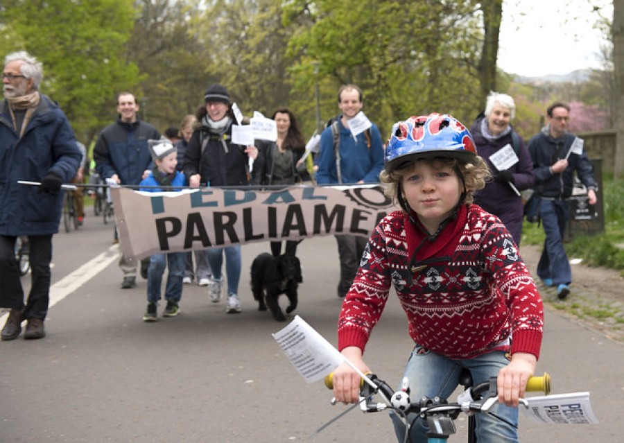  Pedal on Parliament campaigns for better cycling provision in Scotland