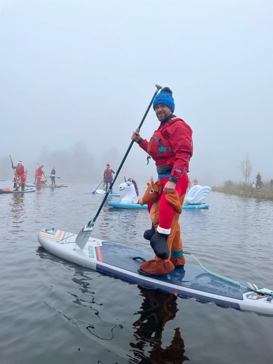 Having fun on the water. Photo Matthew Hurding/Glasgow Paddleboard Co