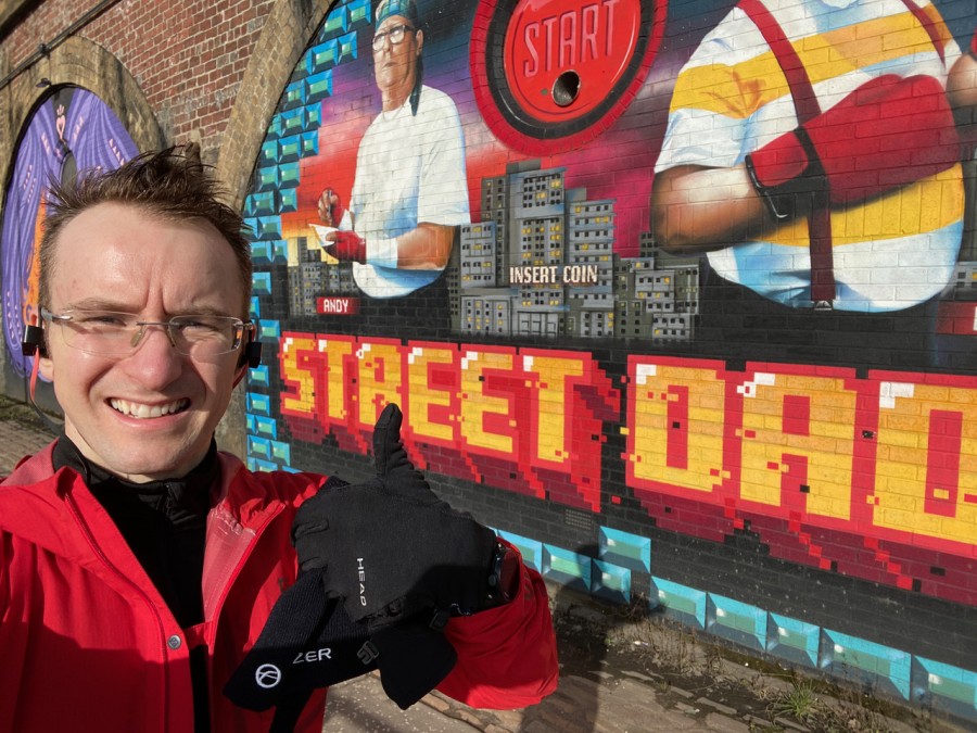 Scott takes in the sights of the city on his runs.