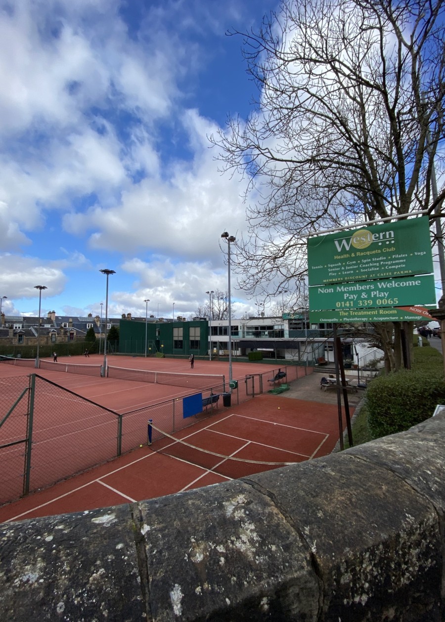 Western tennis club on Hyndland Road.