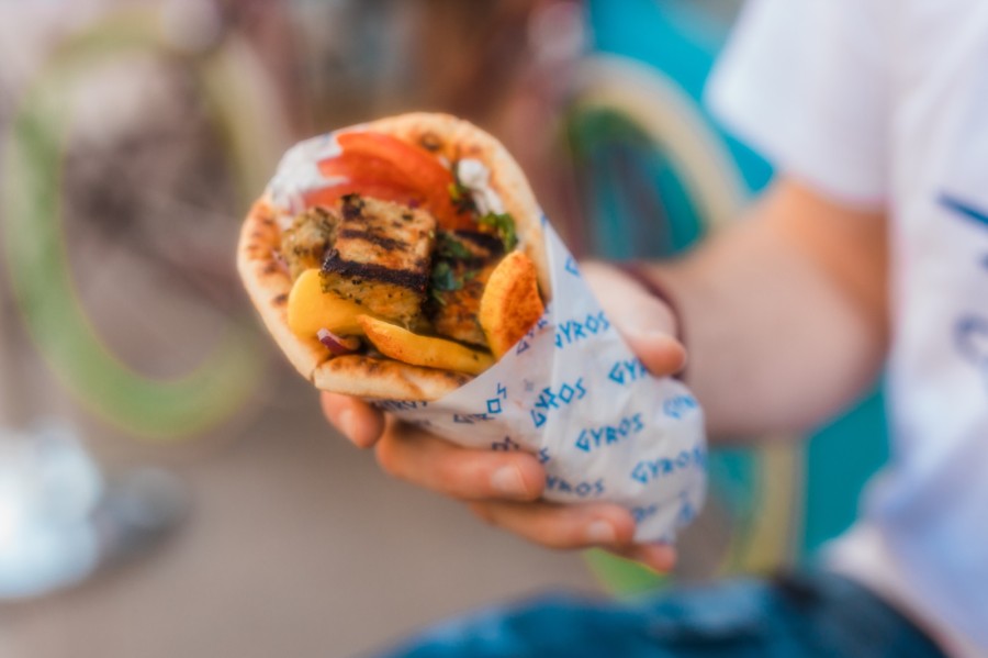 Flavours and influences from the wider Mediterranean. Photo: Gyros