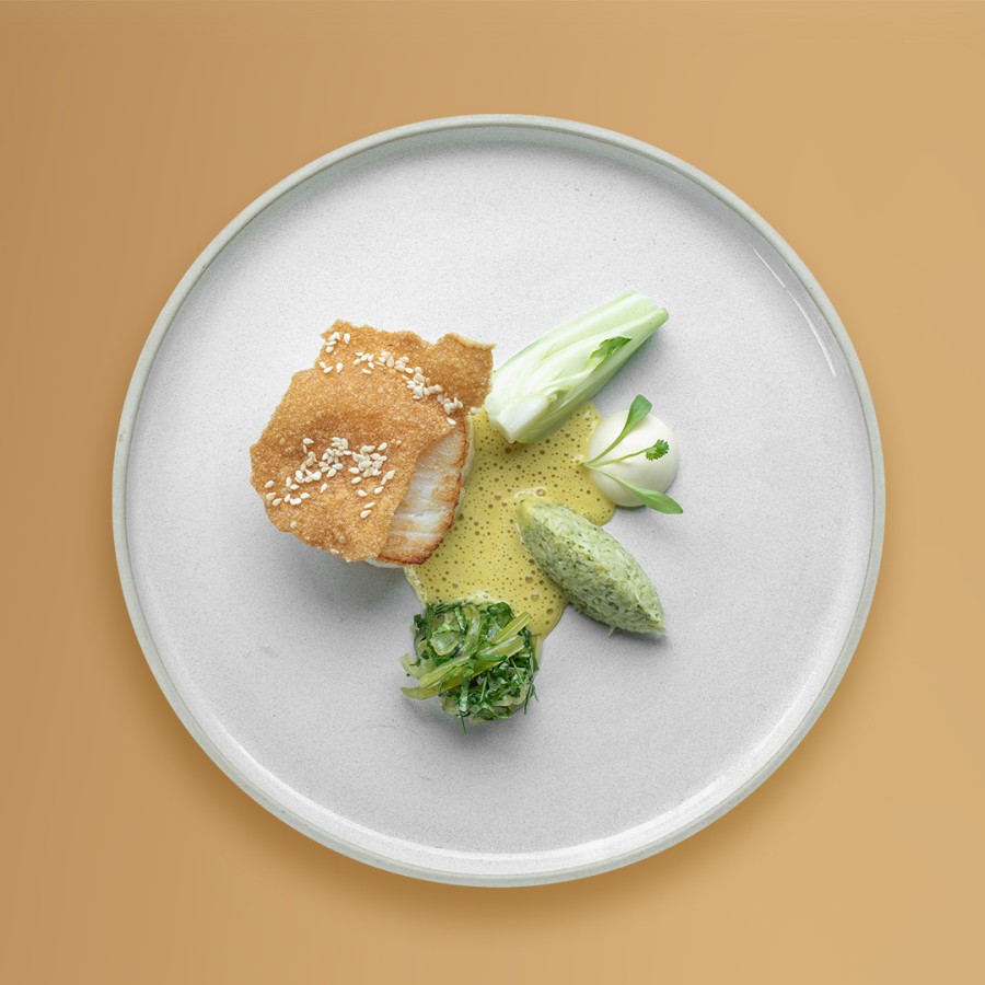 Cha Ca La Vong - Cod, Coconut & Coriander Chutney, Vietnamese Curry, Bok Choy, Bánh Äa
